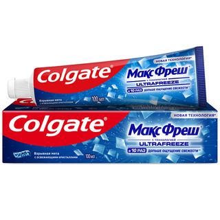 colgate maxfresh, cool mint ლურჯი 100 მლ. კბილის პასტა/5900273132154 1ც