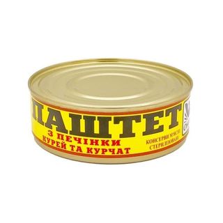 Паштет 240 г ОНИСС з печінки курей та курчат 