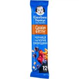 Фруктово-злаковий батончик Gerber з чорницею та чорною смородиною для дітей з 12 місяців, 25 г