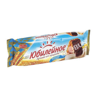 Печенье Юбилейное молочное глазированное 116г