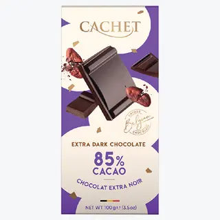 შოკოლადი /Kim's Chocolates/ "კაშე" უნიკალური ბელგიური ექსტრა შავი 85% 214649 /12*100 გრ