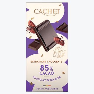 შოკოლადი /Kim's Chocolates/ "კაშე" უნიკალური ბელგიური ექსტრა შავი 85% 214649 /12*100 გრ