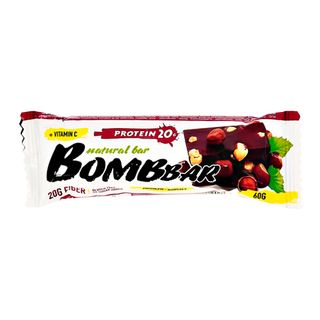 Батончик Bombbar неглазированный Шоколад фундук, 60 гр.