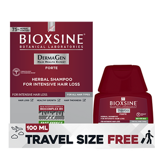 ბიოქსინი - შამპუნი ფორტე ინტენსიური თმის ცვენის საწინააღმდეგო ყველა ტიპის თმის 300მლ+100მლ 9368 Bioxcin - Shampoo Forte Intensive Anti-Hair Loss All Hair Types 300 ml+100 ml 9368/5260/91755
