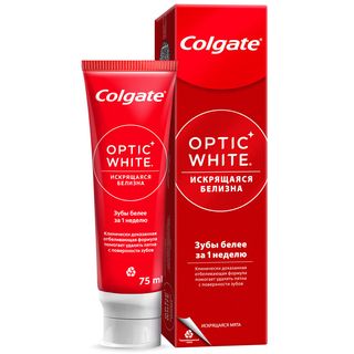 colgate optic white 75 მლ კბილის პასტა/6920354811869 1ც