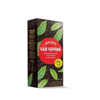 Чай (40 ф/п х 2 г) День у День чорний байховий цейлонський, к/уп
