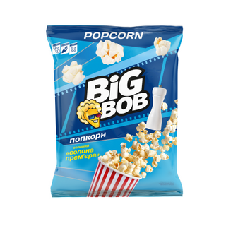 Попкорн Big Bob Солона прем'єра солоний 80г