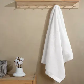 პირსახოცი - PURE BAMBOO TOWEL  WHITE  75X150