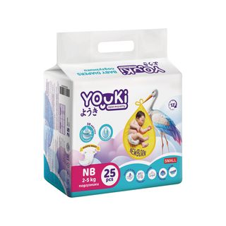 Подгузники Youki Nb 25Шт 2-5Кг шк: 2000000408190