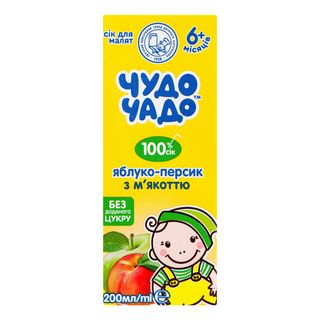 Сік ЧУДО ЧАДО яблуко-персик / 200мл