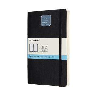 Записник Moleskine Classic Expanded Середній / Точка Чорний М'який