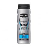 Гель для душу 400 мл чоловічий 3 в 1  On Line deep blue/ fresh lime п/флакoн