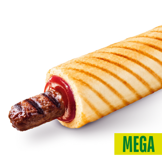 "Хот-дог Кебаб яловичий" MEGA св. булка