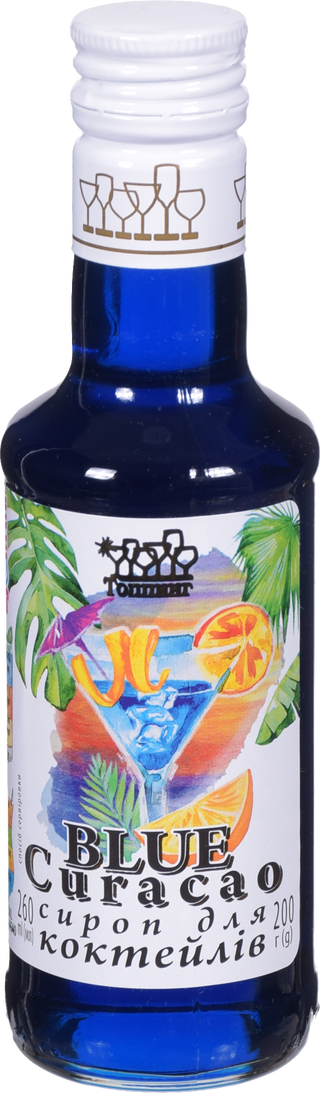 Сироп Топінг 200 мл скл. Блю Кюрасао