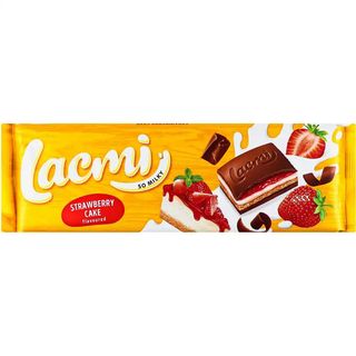 Шоколад Roshen Lacmi молочний зі смаком полуничного чізкейку 275 г