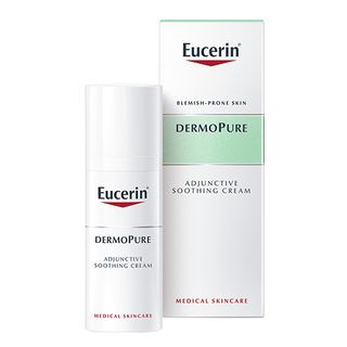ეუცერინი - დერმოპური სახის კრემი დამამშ/დამატენ. მკურნალობის შედეგად გაუწყლოებული/გაღიზ კომბ/ცხიმიანი პრობლემური კანი 50მლ 88969/2006/1207 EUCERIN-DERMO PUREFEER - CALMING CREAM FOR PROBLEMATIC SKIN 50ML 88969/2006