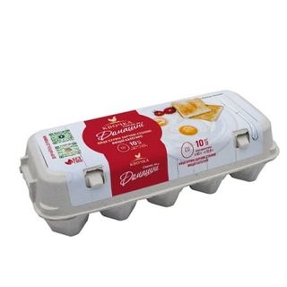 Яйце куряче 10 шт Квочка Домашнє вища категорія фас