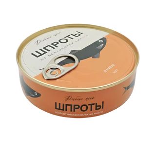Шпроты Рыбное Меню в масле балтийская килька 160 г