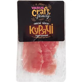 Чіпси Craft family Курячі м'ясні сирокопчені вищий гатунок, 100г