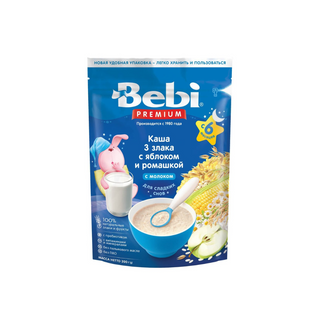 Bebi Premium / Բեբի Պրեմիում Շիլա Կաթնային Քաղցր Երազ Խնձոր, Երիցուկ 200գ