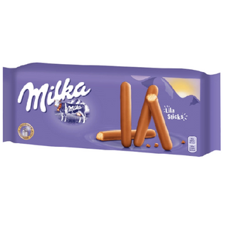 Печиво Мілка Ліла Стікс палички в молочному шоколаді 112г
