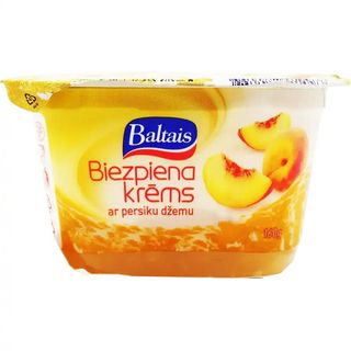 Сирний крем Baltais з персиковим джемом 160 г