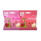 Фруктові снеки 20г Равлик Боб Яблуко -малина/ Яблуко -полуниця (мікс),м/уп