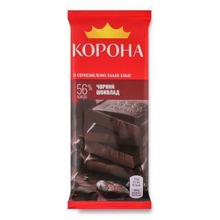 Шоколад чорний Корона без дод 85г