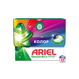 Капсули для прання Ariel Pods All-in-1 Color 12 шт