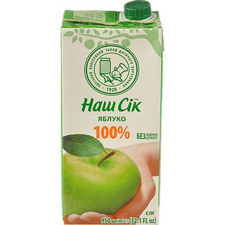 Сік Наш сік 0.95л яблуко