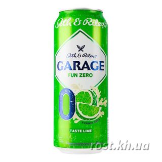 Пиво GARAGE Seth&Riley’s Lime б/а спец. fun zero №0 з/б / 0.5л