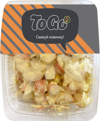 Салат З Крабових Паличок 250Г Рукавичка