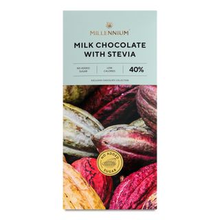 Шоколад молочний Millennium зі стевією 100г