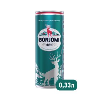 Минеральная вода Borjomi, 0.33 л ж/б