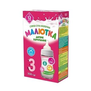 Молочна суміш 350г Малютка від 12 міс. суха швидкого приготування