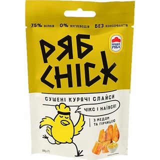 Слайси курячі Рябчик 30г сушені з гірчицею та медом