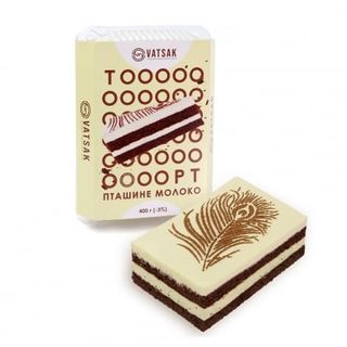Торт 400г Вацак Пташине молоко п/уп