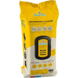 Серветки вологі Purfix 100шт господарські універсальні д.прибирання