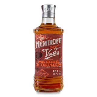 Настоянка гірка Nemiroff «Українська медова» з перцем 0,5л