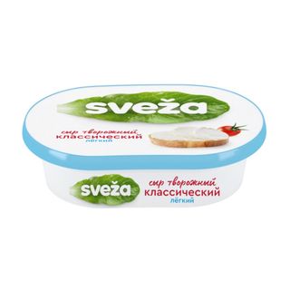 SVEZA СЫР ТВОРОЖНЫЙ 150ГР ЛЕГКИЙ 35%, ШК: 4810268042393