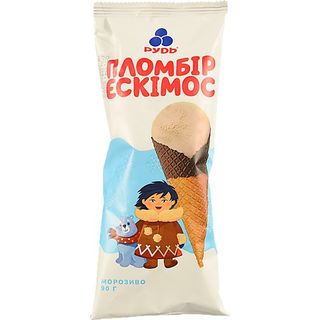 Морозиво Рудь 90г ескімос ріжок