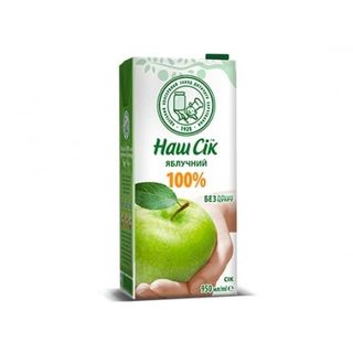Нектар 0,95 л Наш Сік ОКЗДХ Яблуко 