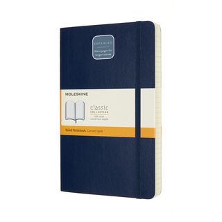 Записник Moleskine Classic Expanded Середній / Лінійка Сапфір М'який