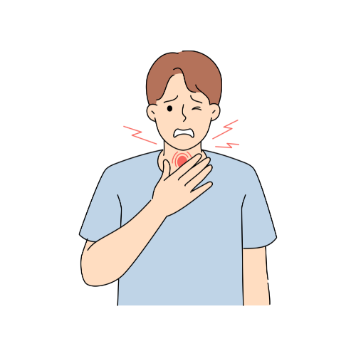 При боли в горле