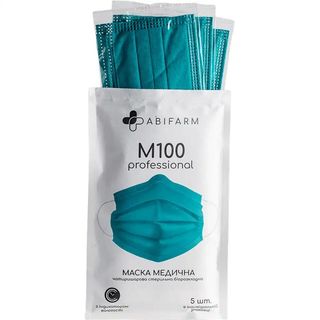 Маска медична Abifarm M100 захисна стерильна 5шт