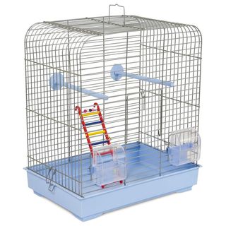 Клітка Природа Белла для дрібних декоративних птахів хромована 37x25x37 см