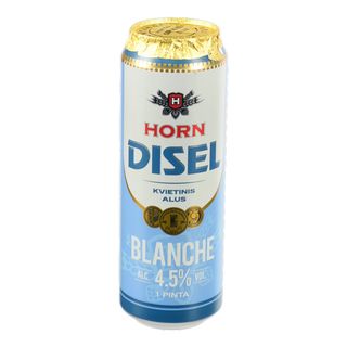 Пиво Horn Disel 0.568л blanche світле фільтр.пшеничне 4.5% з.б