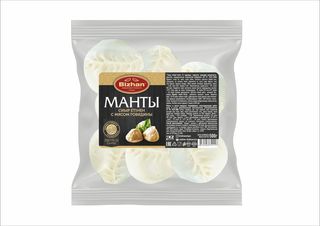 Манты с говядиной-0,500 гр
