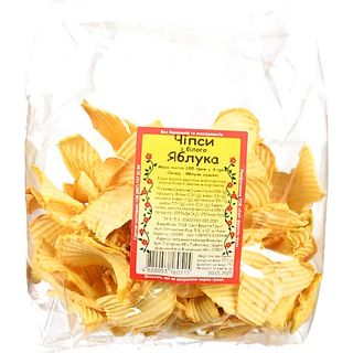 Чіпси Світ Фруктів 100г білого яблука фас.