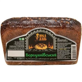 Хліб Riga Хліб Бородинівський житньо-пшеничний бездріжджовий нарізний 300 г
